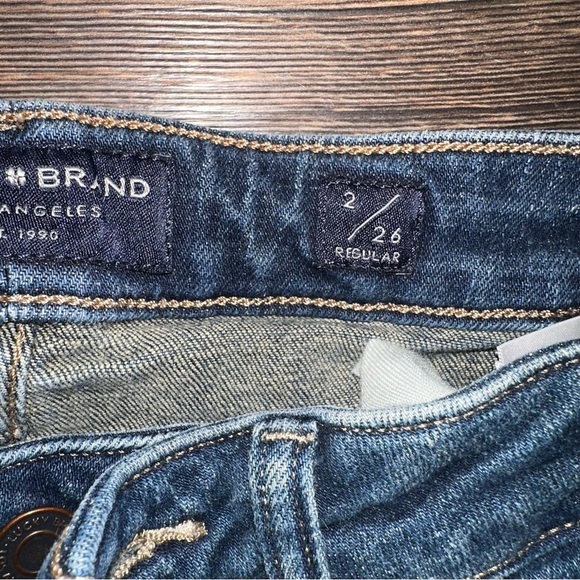 LUCKY blue denim jeans Low rise boot LOLITA  2 26 R - Picture 4 of 9